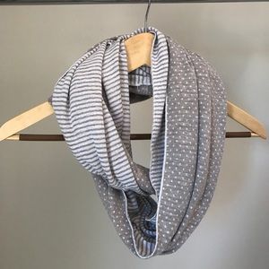 Ultra Soft Polka Dot and Stripe Circle Scarf